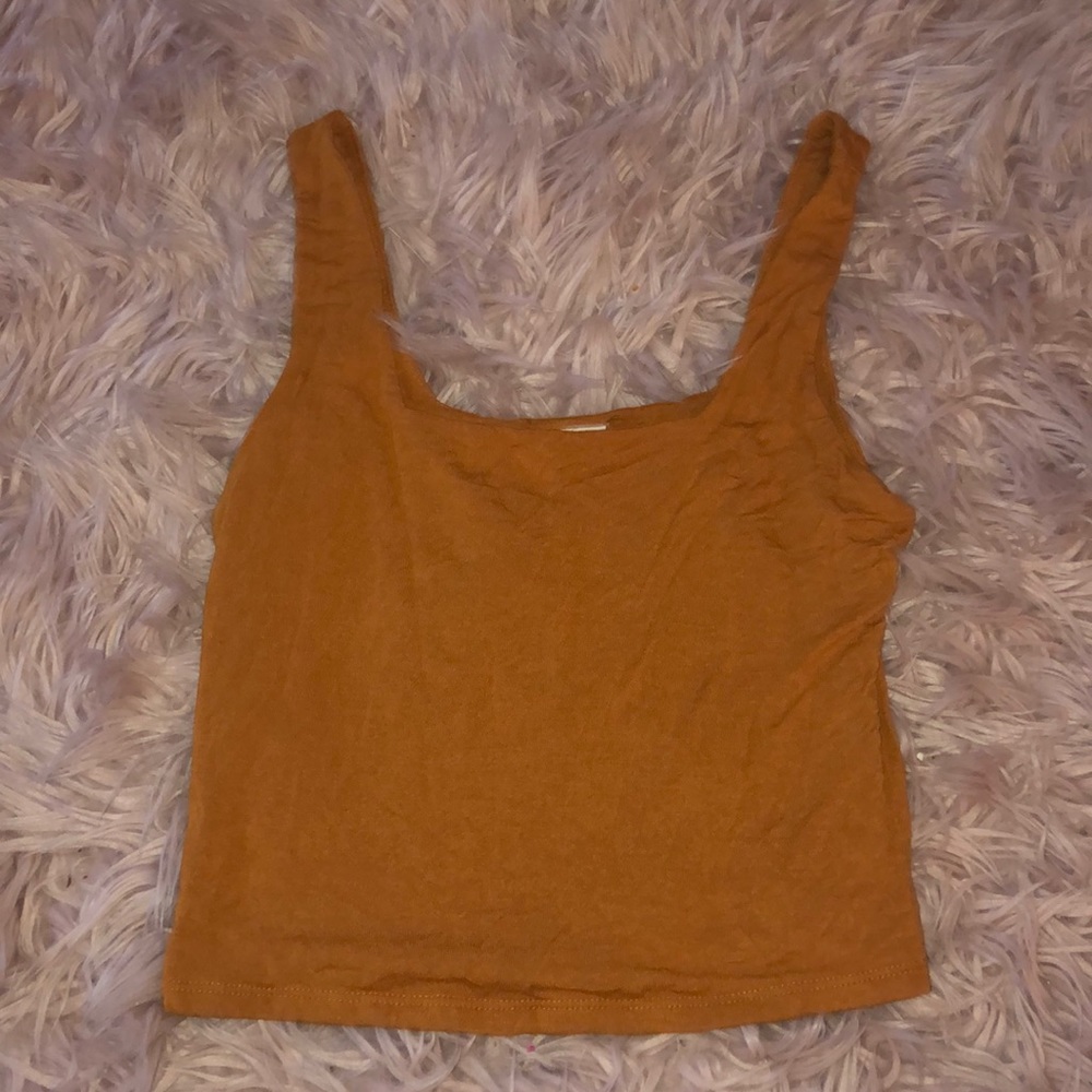 Burnt Orange Crop Tank